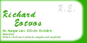 richard eotvos business card
